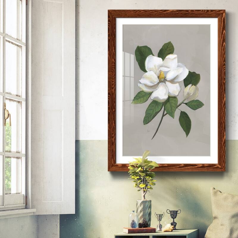 Botanical Magnolia-Premium Framed Print - Ready to Hang