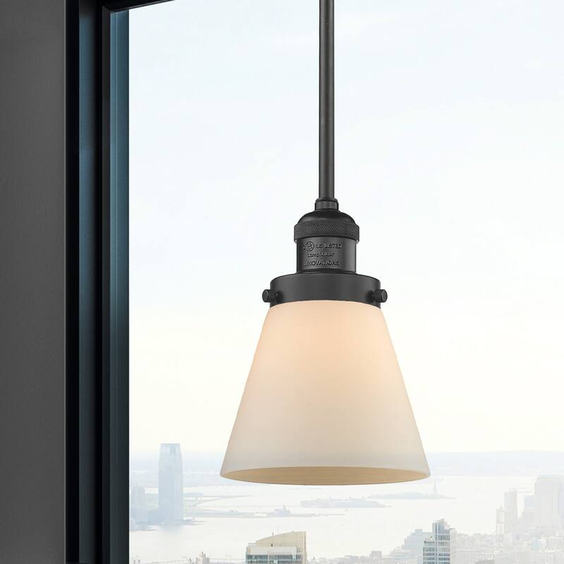 Innovations Lighting Small Cone Single Light 6" Wide Mini Pendant with