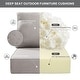 preview thumbnail 50 of 121, Gymojoy 24"x22"x6" Patio Thick Cushions & Pillows Set - Deep Seat Indoor/Outdoor Water & Fade Resistant