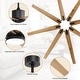 preview thumbnail 97 of 128, Sofucor 52/66/72/76/84Inch Large Ceiling Fan with Dimmable LED Light ,Remote&APP Control,8 Blades for Large Living Room,Porch