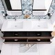 preview thumbnail 26 of 148, Floating Bathroom Vanity with Integrated Resin Top