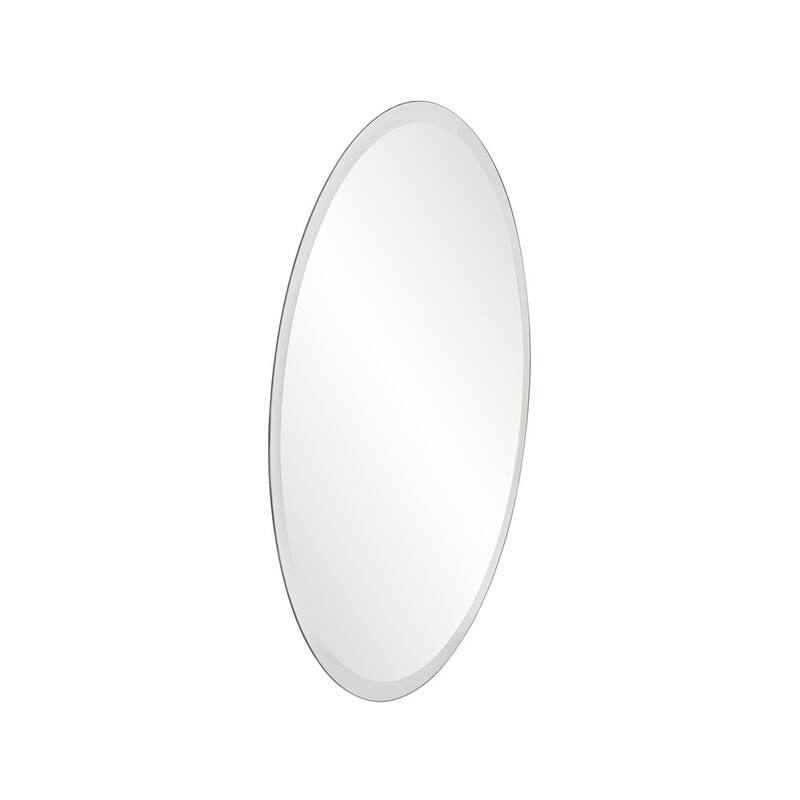 HomeRoots 12" Clear Round Unframed Accent Mirror