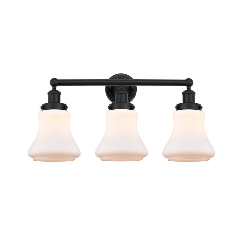 Innovations Lighting 616-3W-10-25 Bellmont Vanity Bellmont 3 Light 25" - Matte Black / Matte White