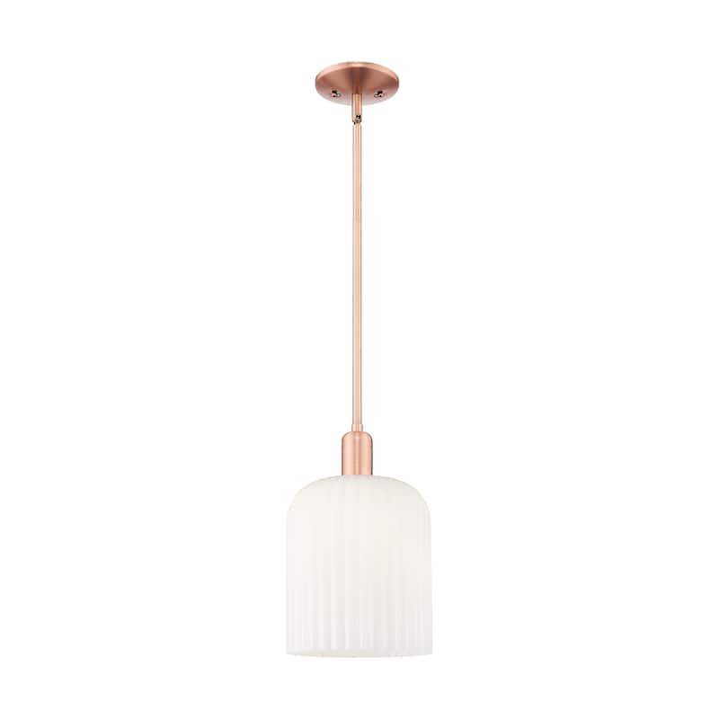 Innovations Lighting Endless Possibilities Arcadia - Bridal Veil - 1 Light 8" Stem Hung Mini Pendant