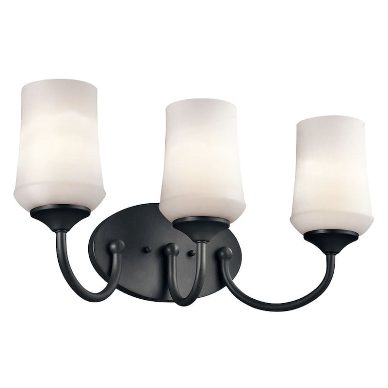 Kichler Aubrey 3 Light 21" Wide LED Bathroom Vanity Light with Satin