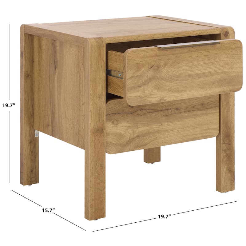 SAFAVIEH Home Angeria 2-Drawer Nightstand