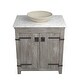 preview thumbnail 16 of 52, Verona 30" Freestanding Single Bathroom Vanity Set No Faucet Hole - Driftwood/Beachcomber