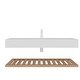 preview thumbnail 12 of 16, GDFStudio - Lede 30" Bathroom Vanity with Acrylic Integrated Basin, Striped Shelves Layer & Woodgrain Finish, WITHOUT Faucet