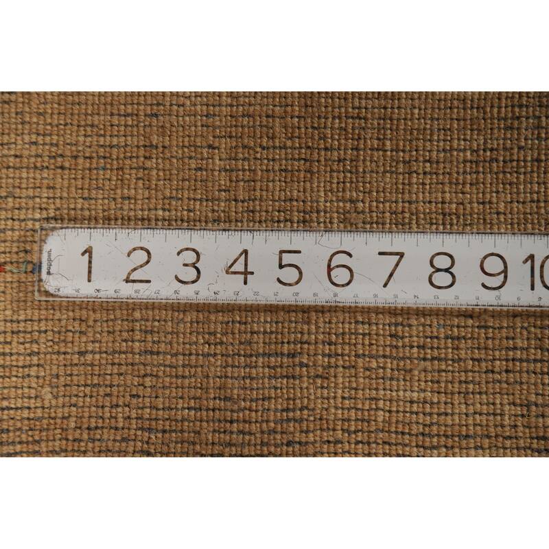 Hand Knotted Oriental 100% Wool Carpet Tribal Animal Pictorial Brown Gabbeh Area Rug - 3' 10'' X 2' 1''
