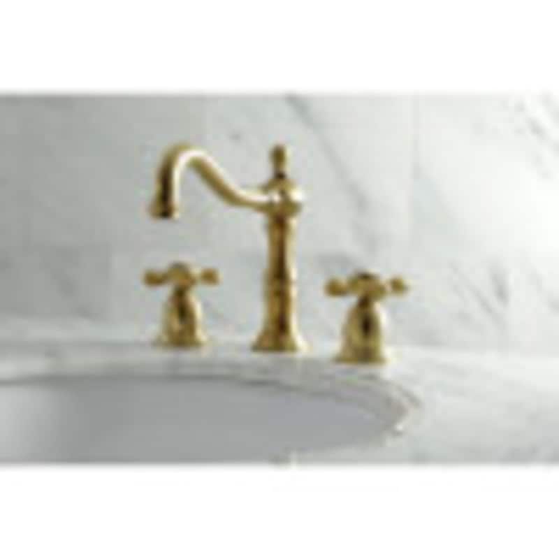 Kingston Brass Heritage 1.2 GPM Widespread Bathroom Faucet with Pop-Up