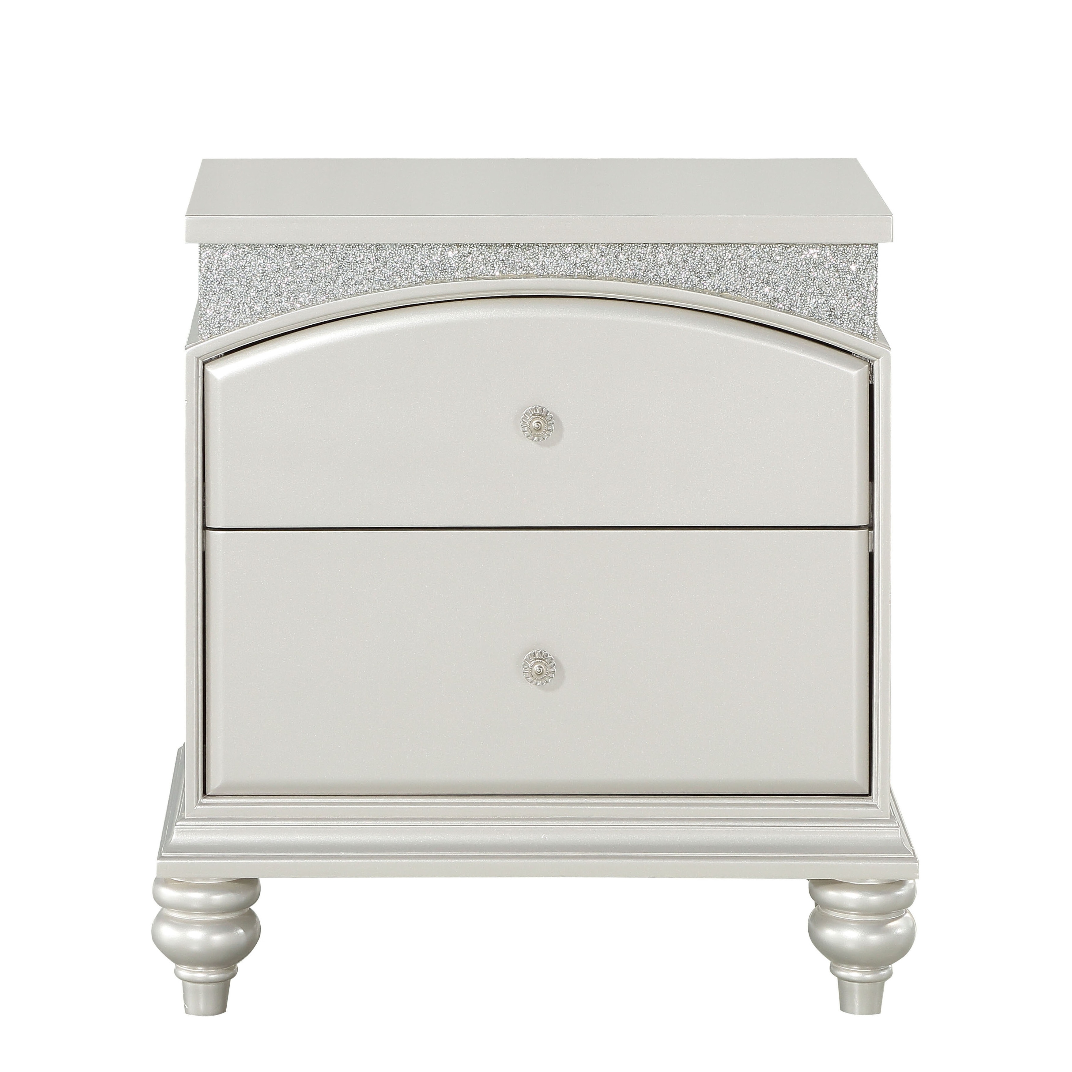 Platinum 2-drawer Nightstand
