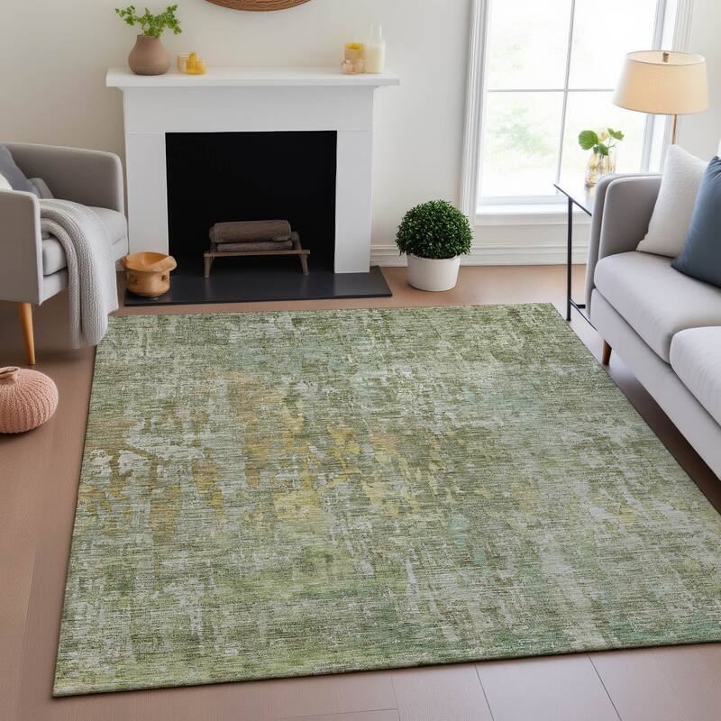 Premium Washable Super Soft Modern Ombre Mayfield Rug - Sage - 9' x 12'