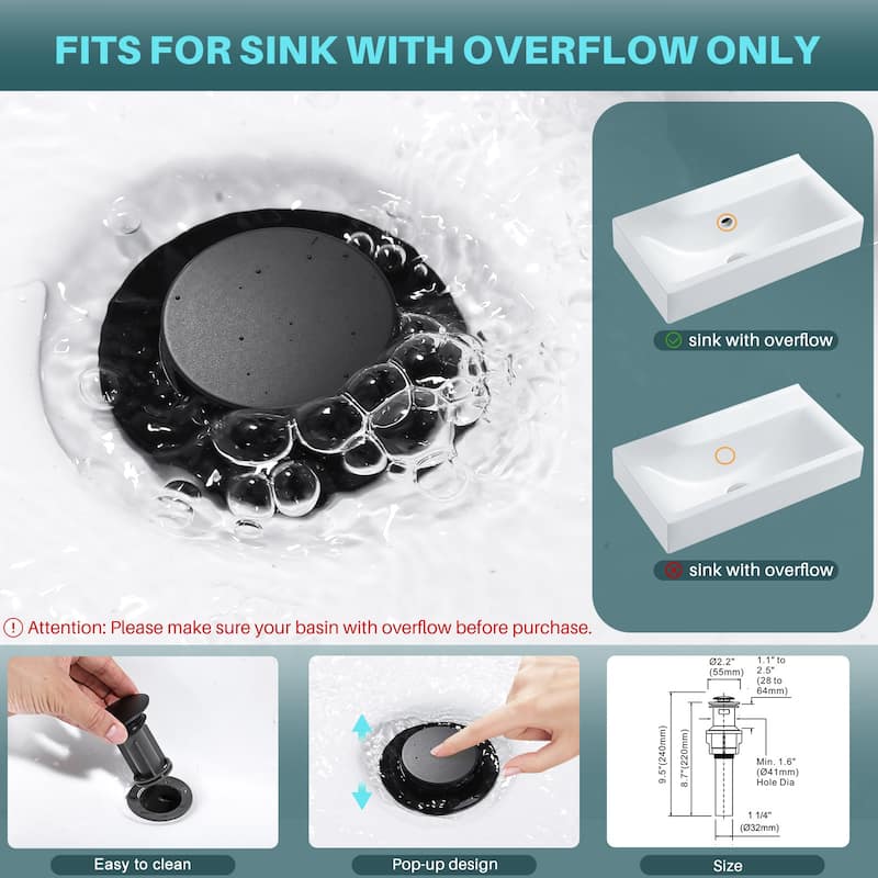 WOWOW 8-inch Dual Handle Widespread Bathroom Faucet