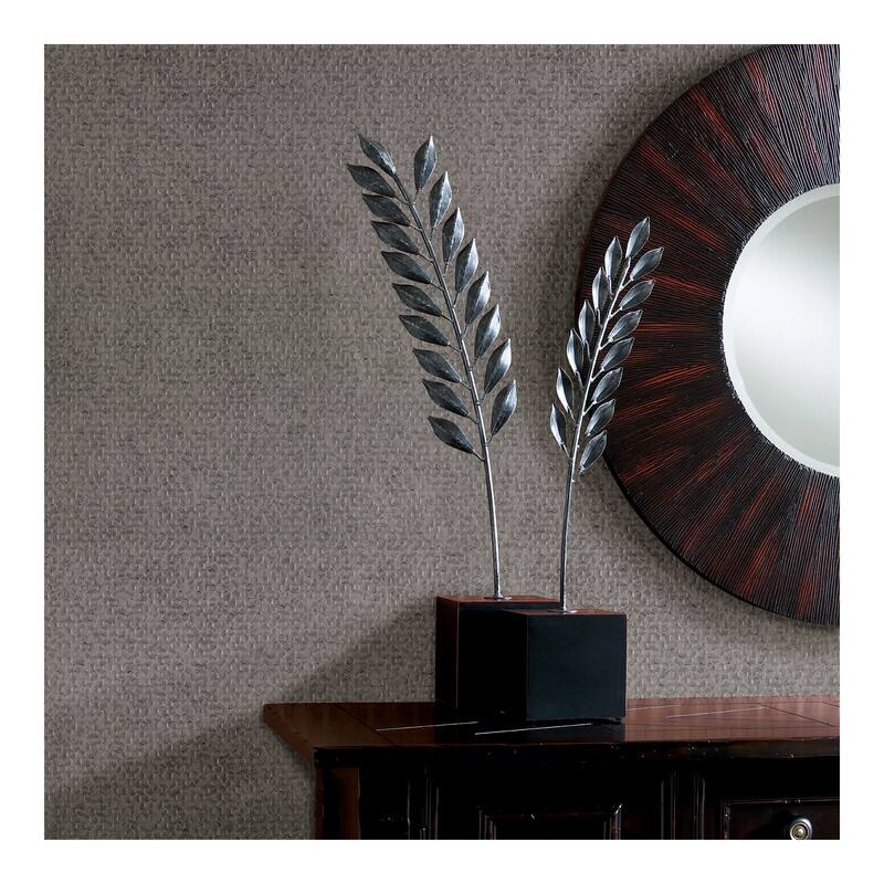 Brewster Carbon Pewter Honeycomb Geometric Wallpaper - 20.5 x 396 x 0.025