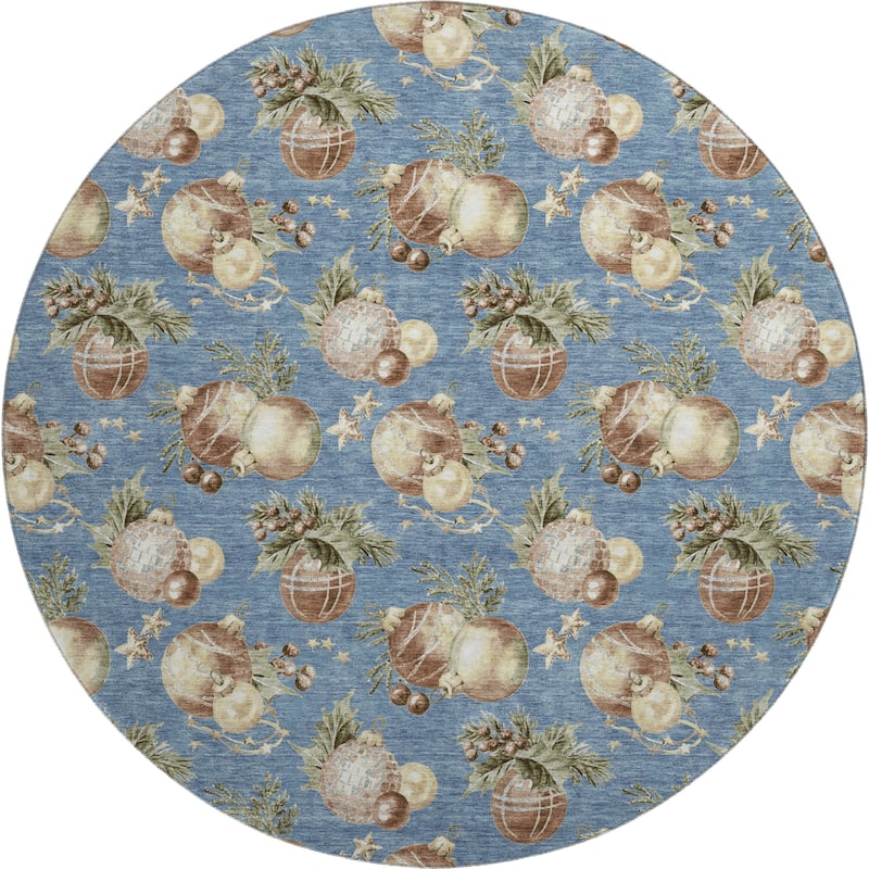 Premium Washable Super Soft Holiday Ornament Mayfield Rug