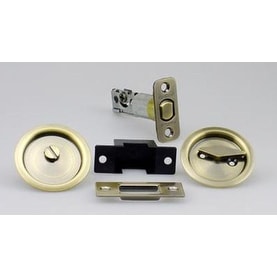 lock pocket privacy door kwikset brass antique