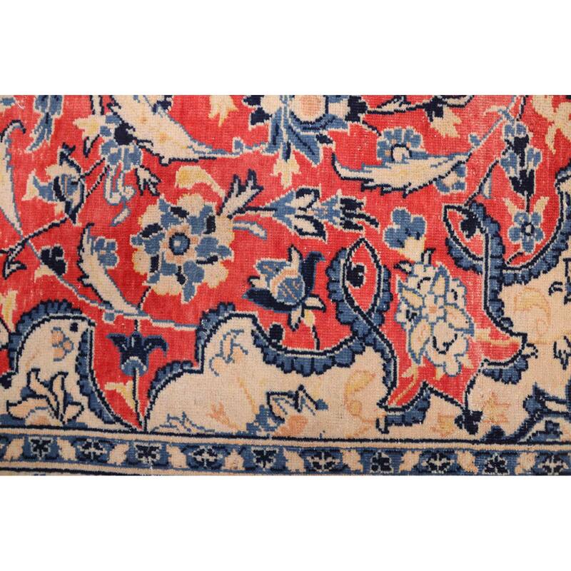 ECARPETGALLERY Hand-knotted Kayseri Vintage Red Wool Rug - 7'1 x 10'8