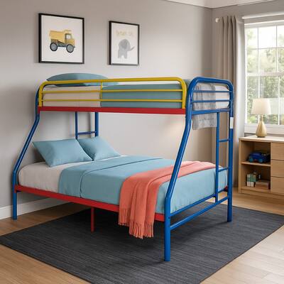 Tritan Twin/Full Bunk Bed, Rainbow
