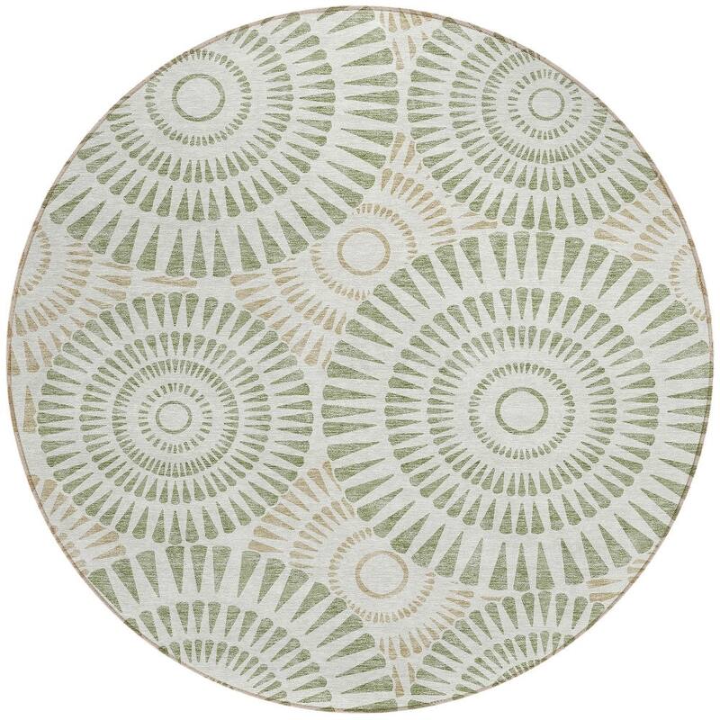 HomeRoots Geometric Transitional Rectangle Outdoor Rug