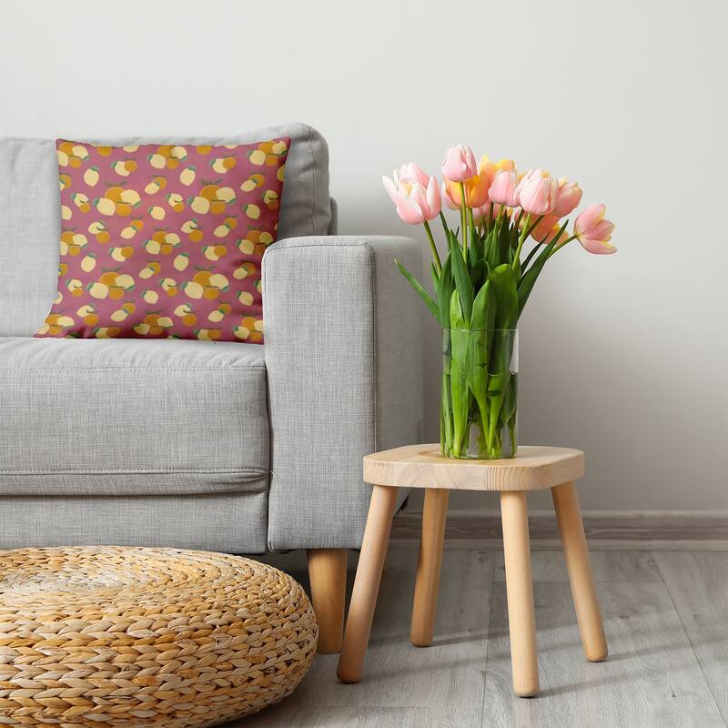 Oranges and Lemons Decorative Throw Pillow