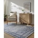 preview thumbnail 1 of 5, Livabliss Unique Traditional Medallion Area Rug Blue - 2' 6" x 8'