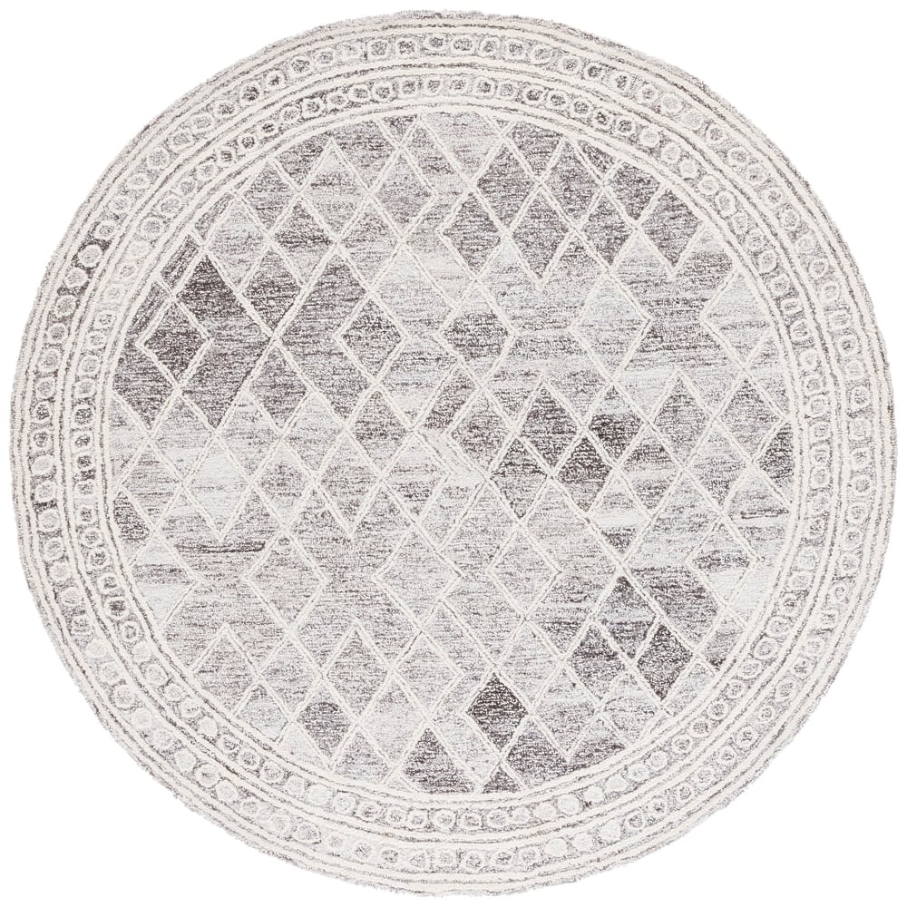 SAFAVIEH Handmade Abstract Sveinlaug Modern Geometric Wool Rug