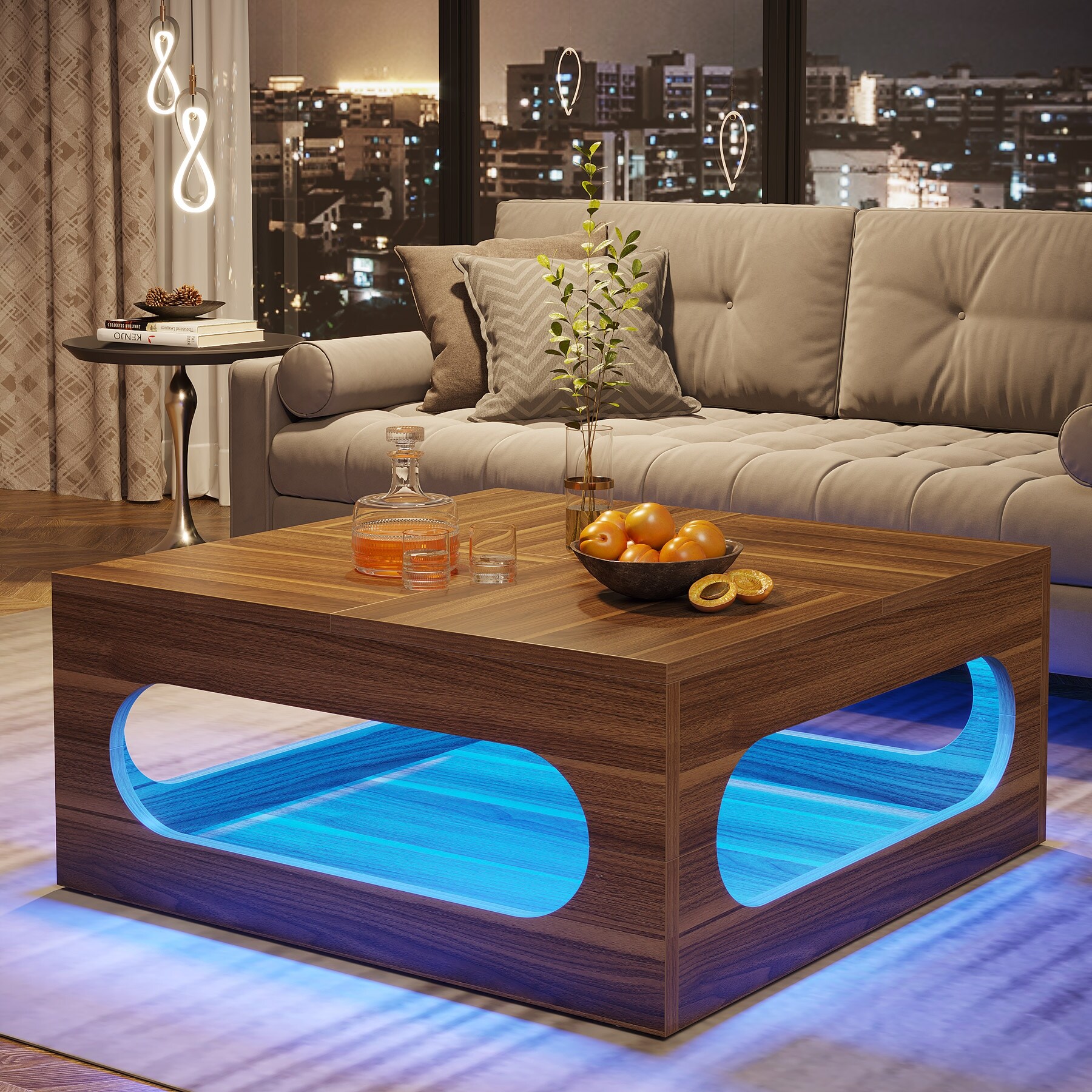 Side table with led lights online