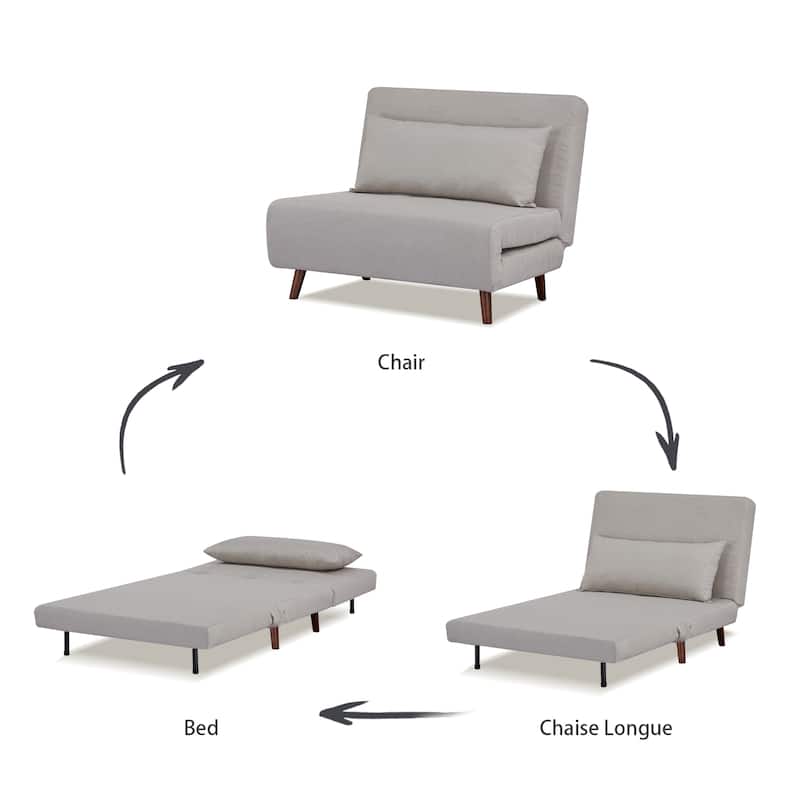 Artdeco Home - Tustin Upholstered Convertible Lounge/ Sleeper Chair