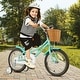 preview thumbnail 22 of 28, Gymax 16'' Kids Bike w/ Height Adjustable Handlebar Seat Basket Bell