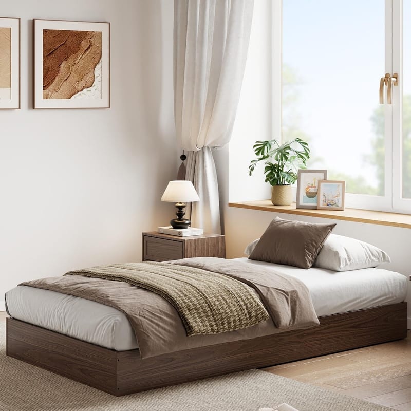 Modern Solid Wood Platform Bed Frame
