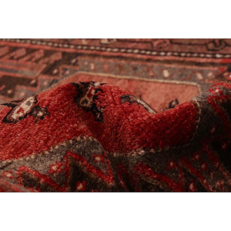 ECARPETGALLERY Hand-knotted Andelz Red Wool Rug - 3'7 x 10'6