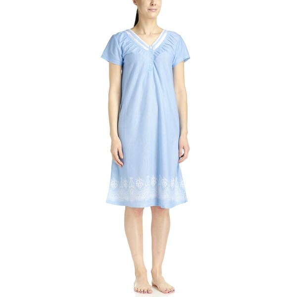 womens blue nightgown