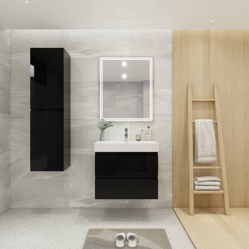 Baillie 30'' Wall-Mounted Vanity with Reinforced Acrylic Sink