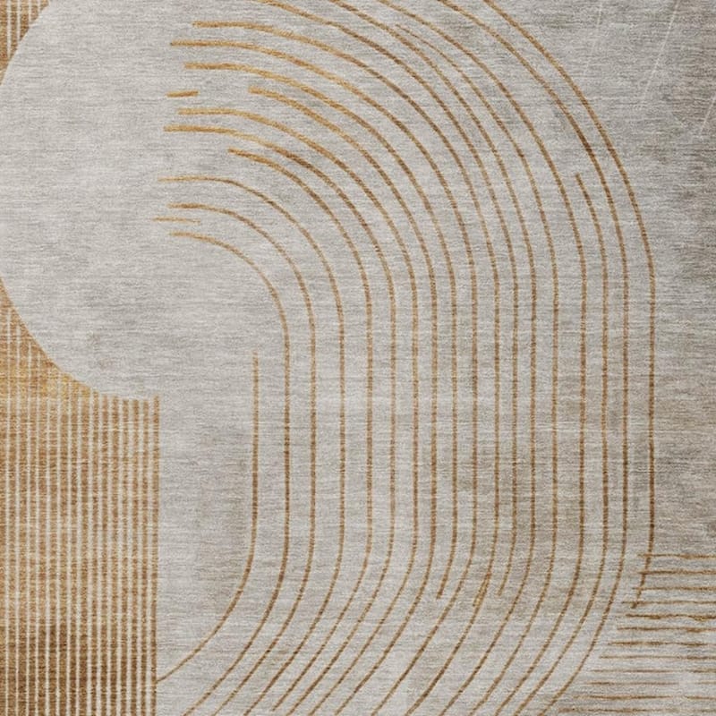 HomeRoots Geometric Transitional Rectangle Outdoor Rug