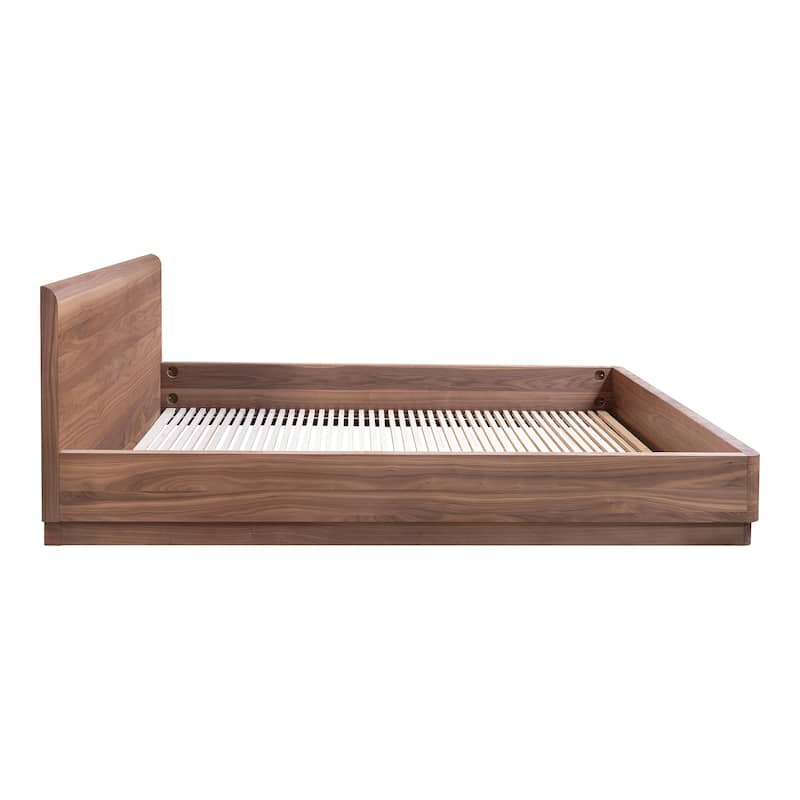 Aurelle Home Rome Modern Rounded Low Profile Bed