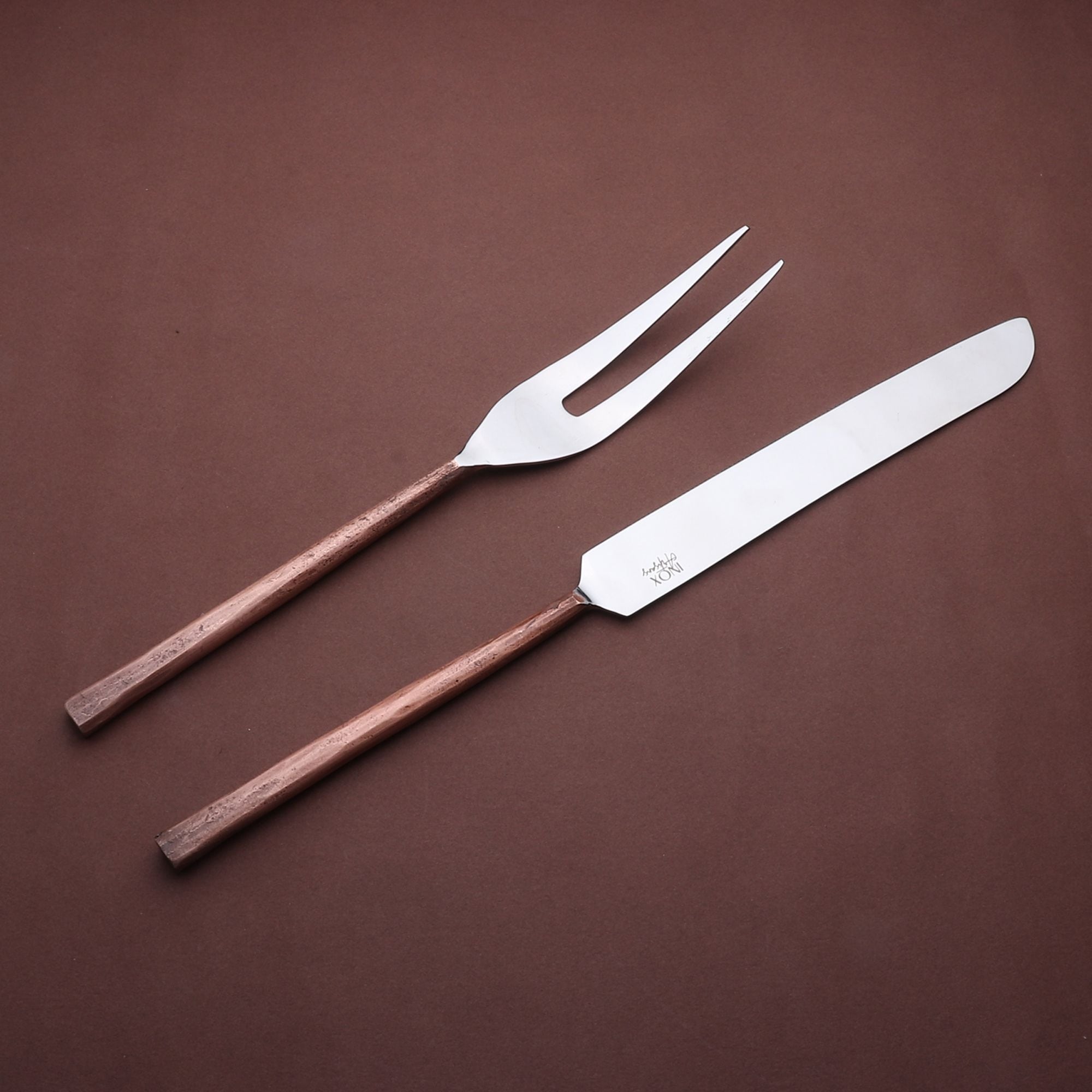 Sundance Design Copper Antique Pastry Fork 4 PCS. Set, Bronze