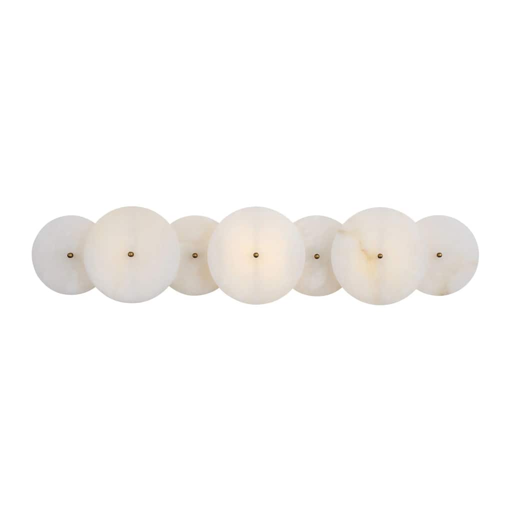 Cosmos 3-Light 28-Inch Real Alabaster Stone Bath Fixture