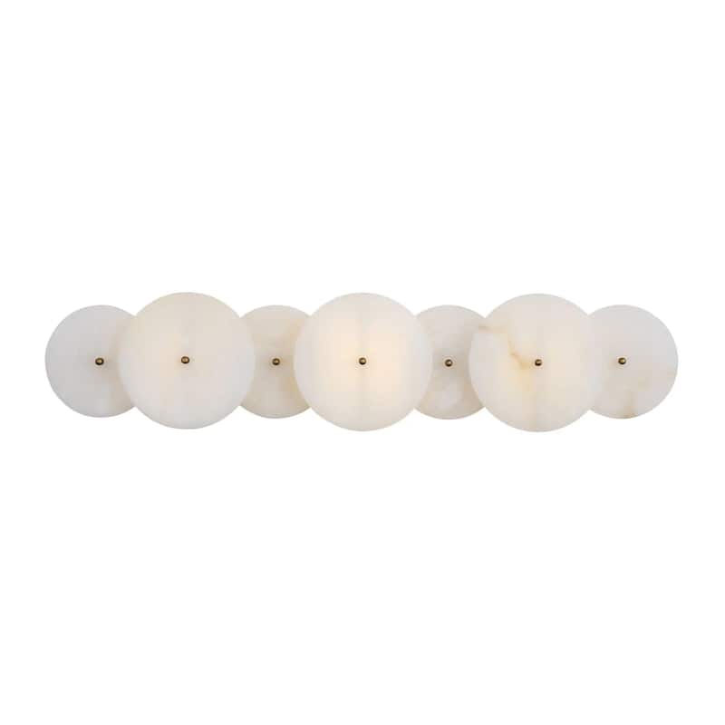 Cosmos 3-Light 28-Inch Real Alabaster Stone Bath Fixture