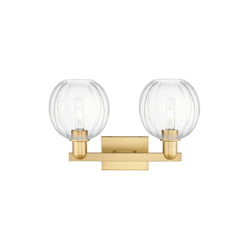 Innovations Lighting Downtown Urban - Preston - 2 Light 16" Globe Shade Bath Vanity Light