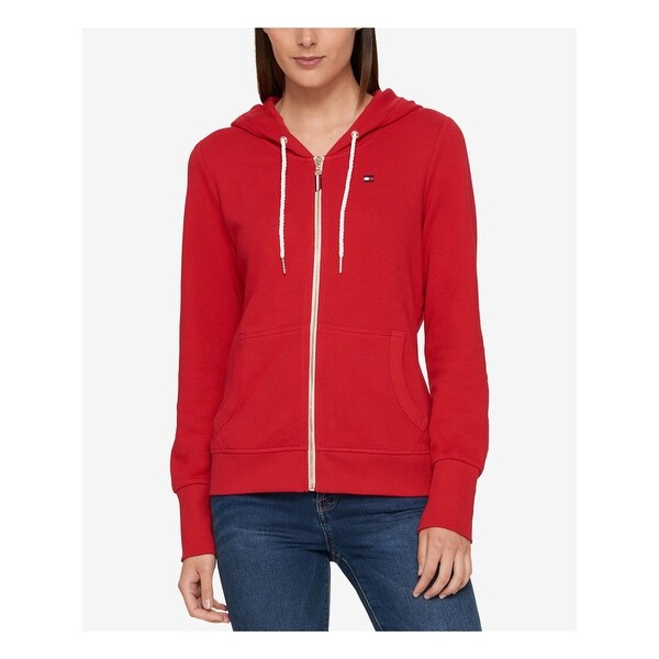 womens red tommy hilfiger jacket