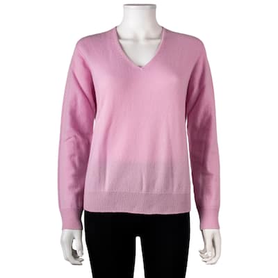 Vanise 100% Cashmere V-neck Sweater Made in Italy