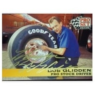 Signed Glidden Bob 1992 Pro Set Racing Card autographed