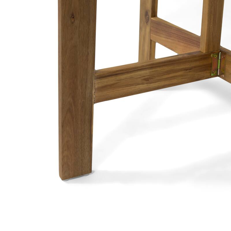 Outdoor Half-Round Folding Acacia Wood Bistro table