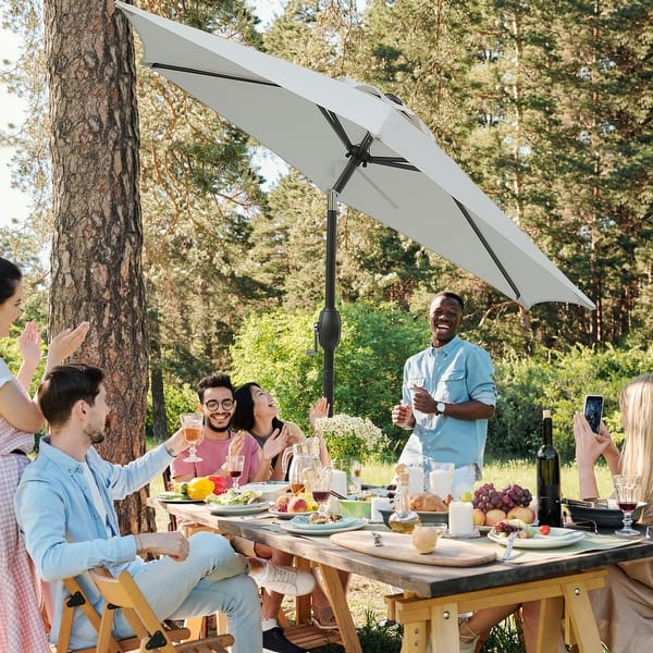 7.5ft patio umbrella Lyon | Market thereby extending its lifespan Tempo 7.5 ft. Aluminum Market