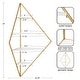 preview thumbnail 18 of 32, Kate and Laurel Melora Glam Metal and Wood 5-tier Corner Wall Shelf