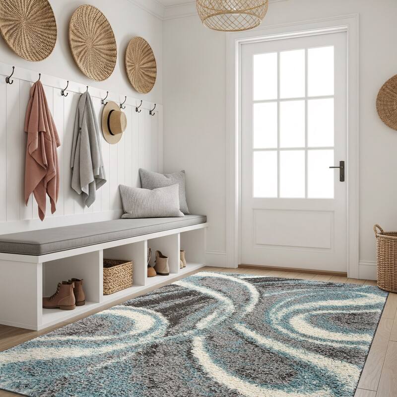 World Rug Gallery Contemporary Cozy Plush Shag Area Rug