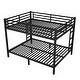 preview thumbnail 6 of 4, Modern Heavy Duty Metal Queen Bunk Bed for Teens and Adults