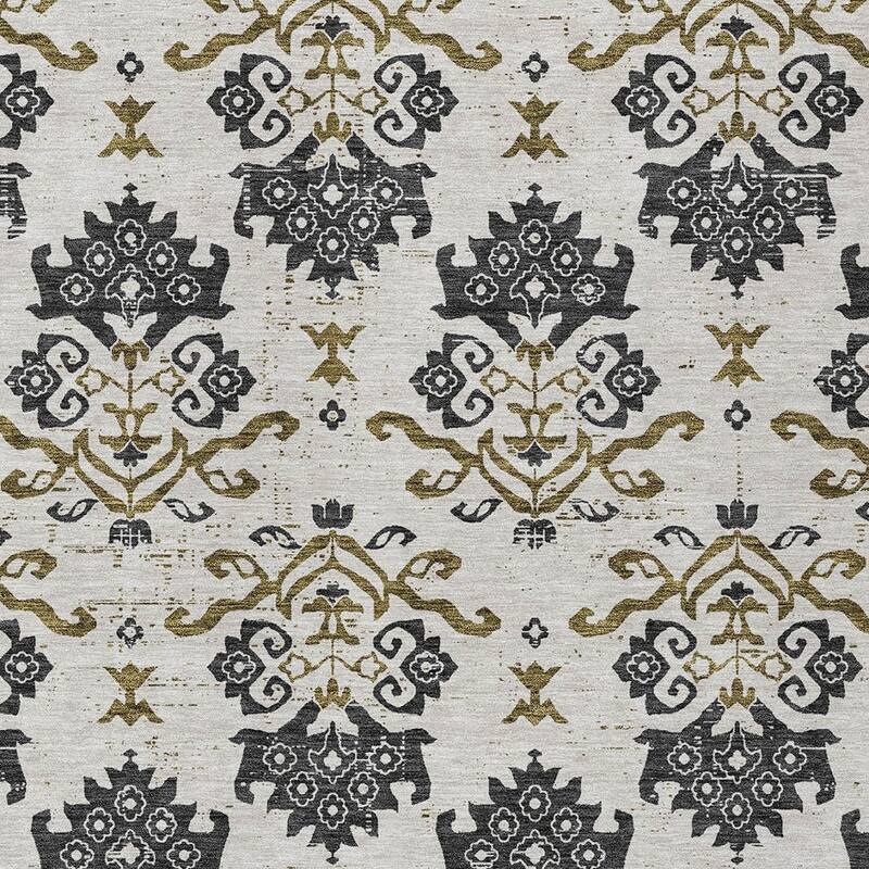 HomeRoots Oriental Transitional Rectangle Outdoor Rug