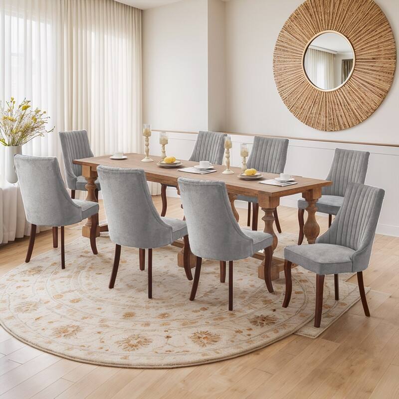 Comfy Fabric Upholstered Dining Chair (Set of 4)