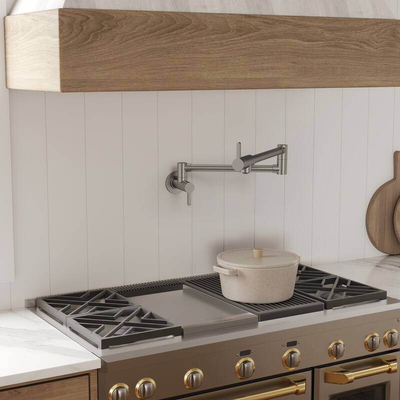 Wall Mounted Cold-Water Pot Filler,Folding Kitchen Faucet